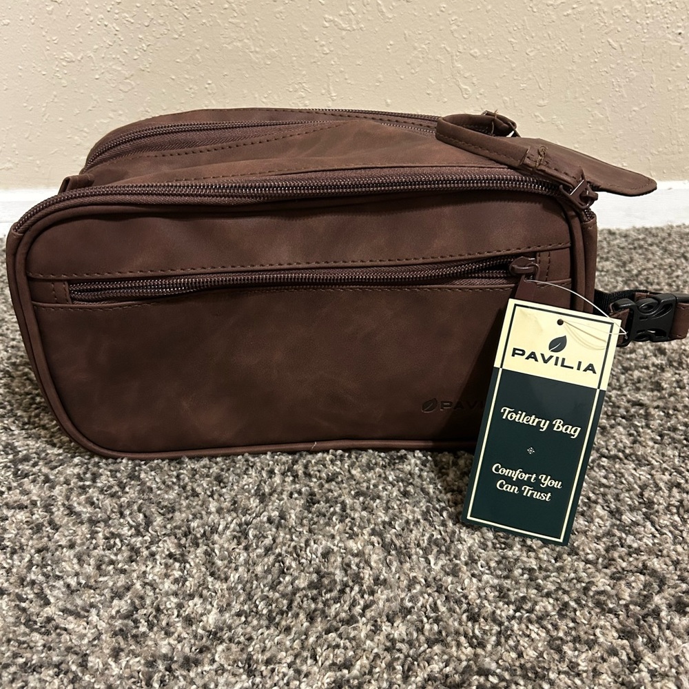 Brown Toiletry Bag for Men
